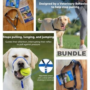 PetSafe Bundle: Gentle Leader Headcollar & Easy Walk Harness, Large, No Pull Dog